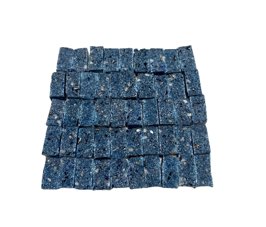 Synthetic marble/glass mosaic tiles Aegean Blu